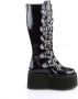 Demonia Cult DAMNED-318 Plateau Laarzen 40 Shoes Zwart - Thumbnail 4