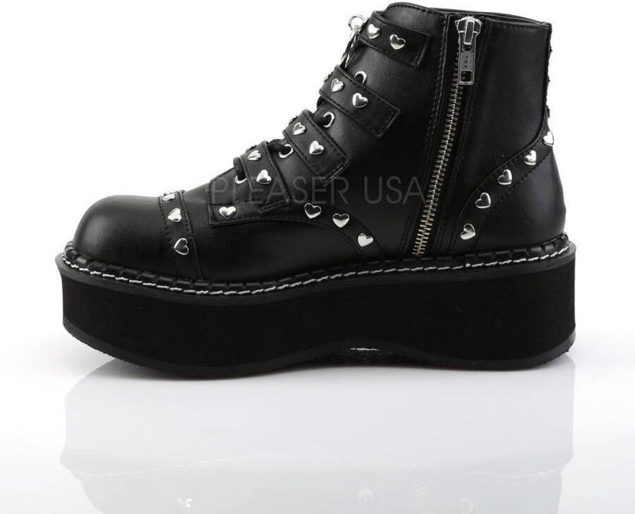 DemoniaCult EMILY-315 Plateau Laarzen 41 Shoes Zwart