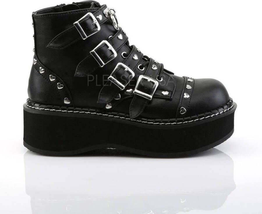 DemoniaCult EMILY-315 Plateau Laarzen 41 Shoes Zwart