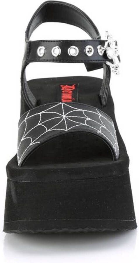DemoniaCult FUNN10 Platform Sandals 38 Shoes Zwart