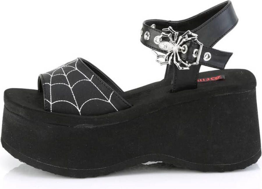 DemoniaCult FUNN10 Platform Sandals 38 Shoes Zwart