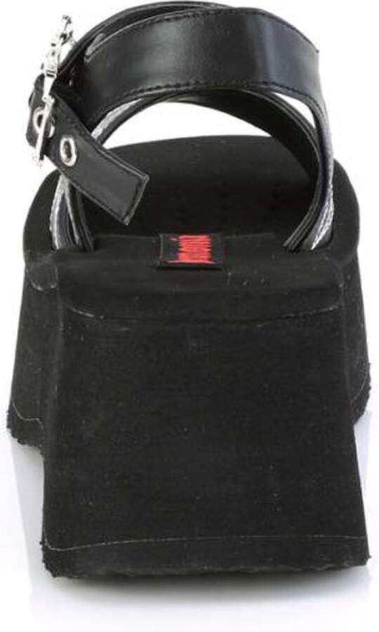 DemoniaCult FUNN10 Platform Sandals 38 Shoes Zwart