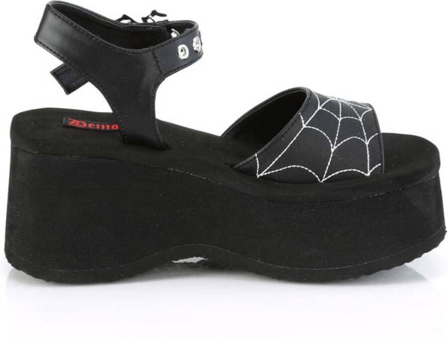 DemoniaCult FUNN10 Platform Sandals 38 Shoes Zwart