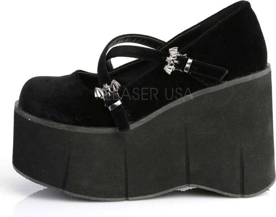 DemoniaCult KERA-10 Sleehakken 39 Shoes Zwart