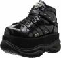 DemoniaCult Neptune-100 glitter unisex plateau sneakers met spikes zwart Demonia - Thumbnail 8