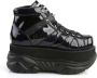 DemoniaCult Neptune-100 glitter unisex plateau sneakers met spikes zwart Demonia - Thumbnail 10