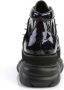 DemoniaCult Neptune-100 glitter unisex plateau sneakers met spikes zwart Demonia - Thumbnail 11