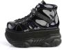 DemoniaCult Neptune-100 glitter unisex plateau sneakers met spikes zwart Demonia - Thumbnail 12