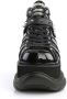 DemoniaCult Neptune-100 glitter unisex plateau sneakers met spikes zwart Demonia - Thumbnail 13