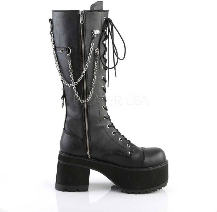 DemoniaCult RANGER-303 Plateau Laarzen 38 Shoes Zwart