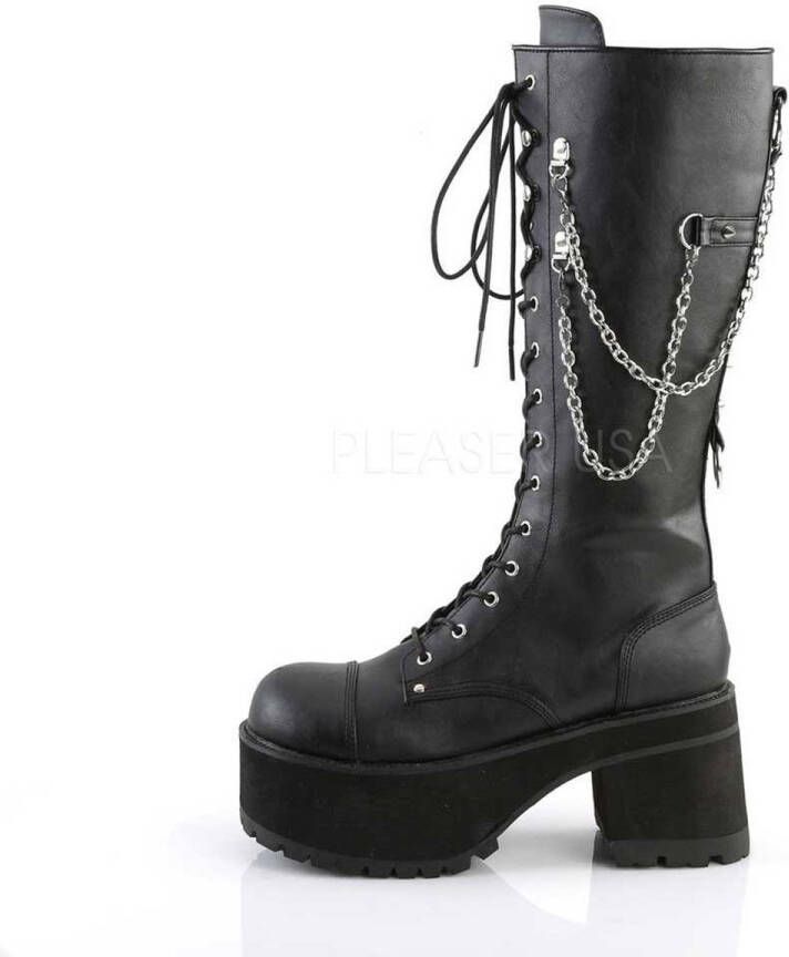 DemoniaCult RANGER-303 Plateau Laarzen 38 Shoes Zwart