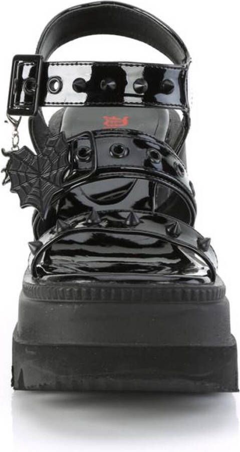 DemoniaCult SHAKER-13 Plateau Sandaal 39 Shoes Zwart