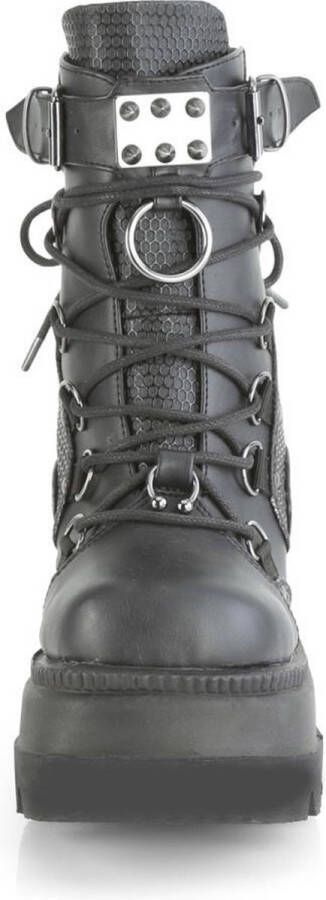 DemoniaCult SHAKER-60 Plateau Laarzen 36 Shoes Zwart
