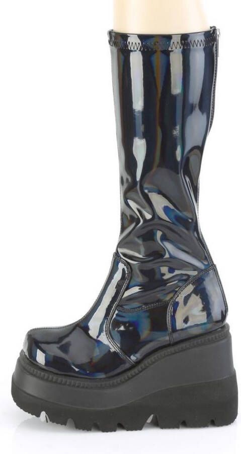 DemoniaCult SHAKER-65 Plateau Laarzen 41 shoes Zwart Chroomkleurig