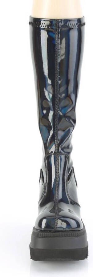 DemoniaCult SHAKER-65 Plateau Laarzen 41 shoes Zwart Chroomkleurig