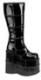 DemoniaCult STACK-301 Plateau Laarzen 41 Shoes Zwart - Thumbnail 2