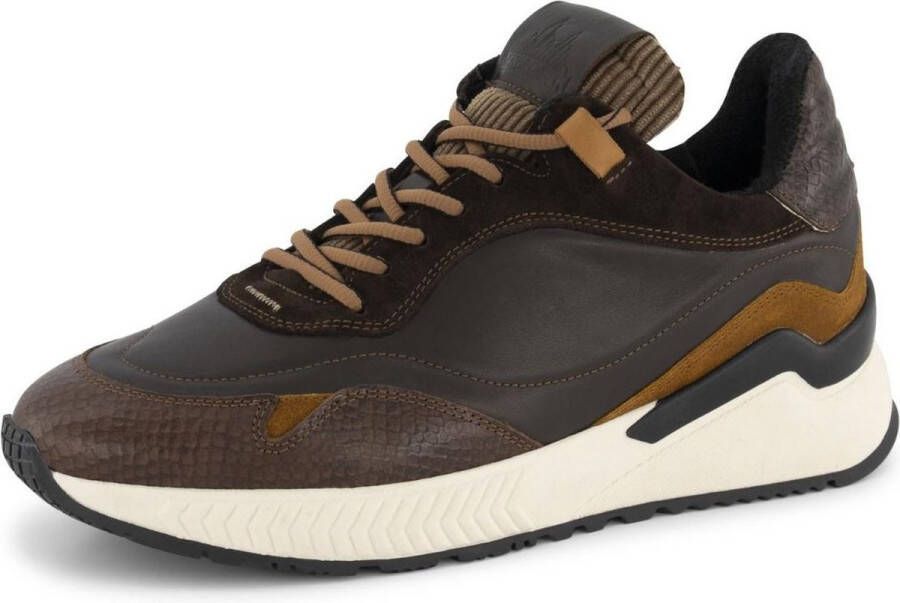 DEN BROECK DenBroeck Baxter St. Casual Leren herensneakers Bruin - Foto 9