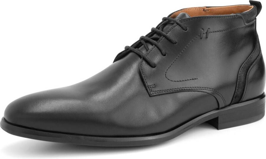 DEN BROECK DenBroeck Bridge St. Nette Leren Halfhoge Veterschoenen Heren Zwart Leer - Foto 3