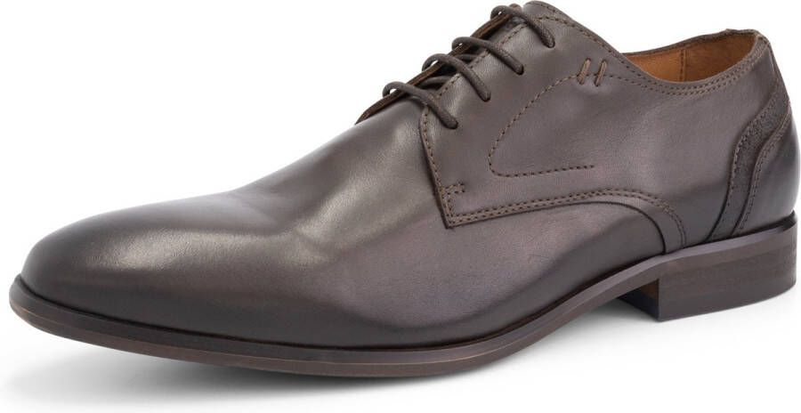 DEN BROECK DenBroeck Edgar St. Nette Leren Lage Veterschoenen Heren Bruin Leer