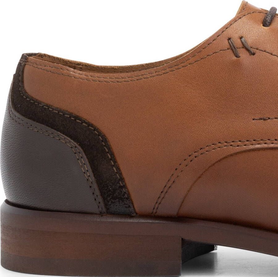 DEN BROECK DenBroeck Edgar St. Nette Leren Lage Veterschoenen Heren Cognac Bruin Leer