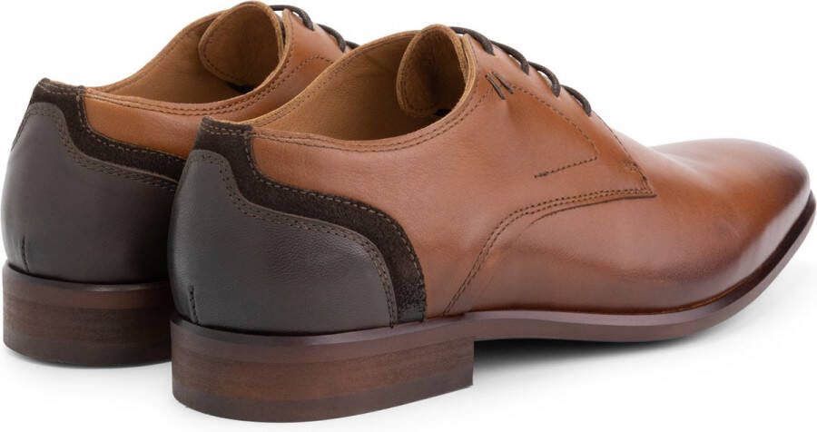 DEN BROECK DenBroeck Edgar St. Nette Leren Lage Veterschoenen Heren Cognac Bruin Leer