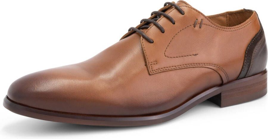 DEN BROECK DenBroeck Edgar St. Nette Leren Lage Veterschoenen Heren Cognac Bruin Leer