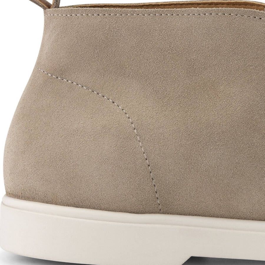 DEN BROECK DenBroeck Franklin St. Halfhoge instappers heren Suede leren schoenen Beige leer