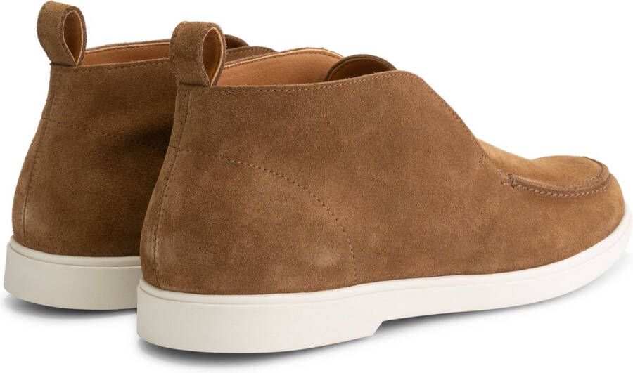 DEN BROECK DenBroeck Franklin St. Halfhoge instappers heren Suede leren schoenen Cognac leer