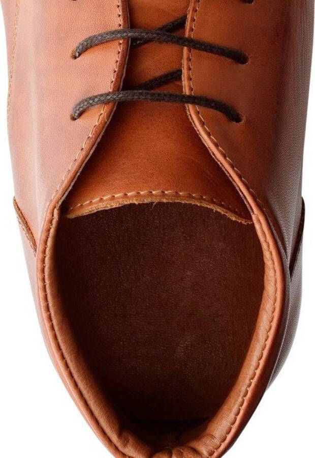 DEN BROECK DenBroeck John St. Leather Nette halfhoge leren heren veterschoen Cognac leer - Foto 5