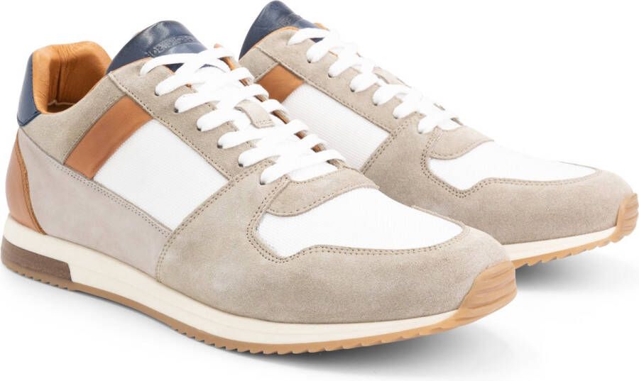 DEN BROECK DenBroeck Leonard St. Heren Sneakers Veterschoenen mannen Zand Beige Leer