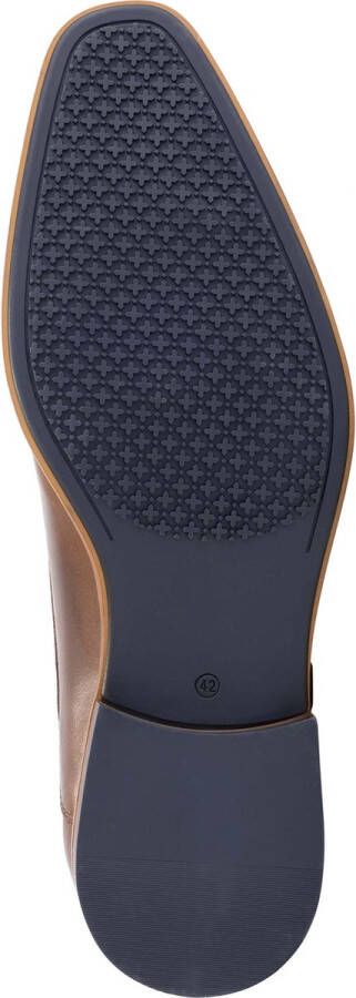 DenBroeck Moore St. Nette lage leren gespschoenen heren Cognac Bruin leer