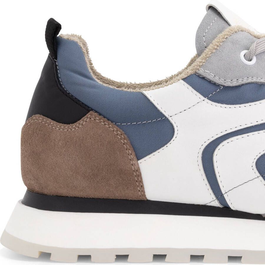 DEN BROECK DenBroeck Morris St. Heren Sneakers Veterschoenen mannen Blauw-Grijs Leer