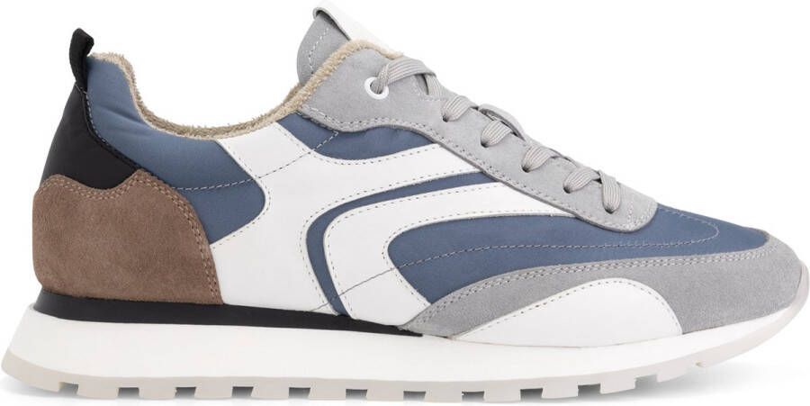 DEN BROECK DenBroeck Morris St. Heren Sneakers Veterschoenen mannen Blauw-Grijs Leer