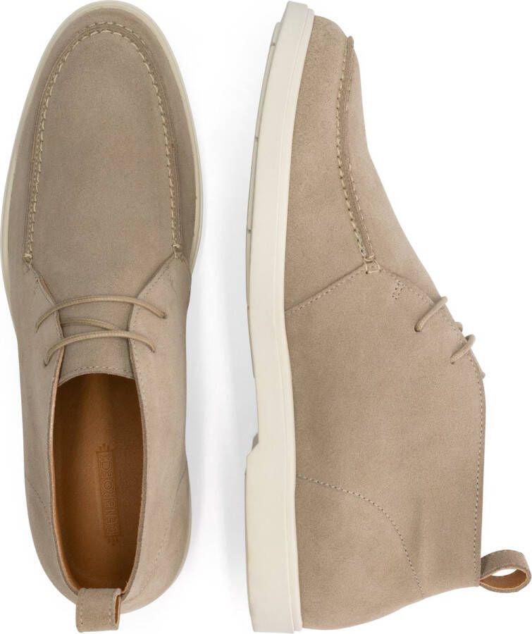 DEN BROECK DenBroeck Murray St. Halfhoge instappers heren Suede leren schoenen Desert boots Beige leer