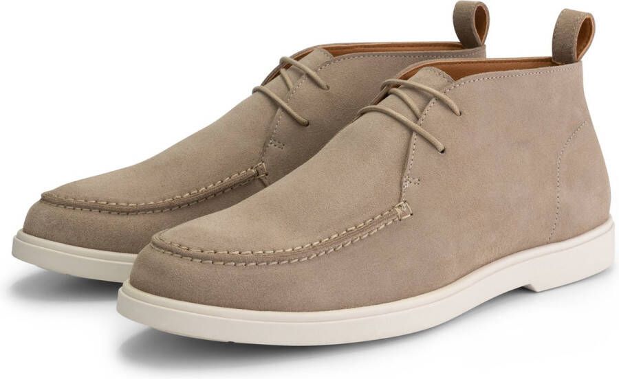 DEN BROECK DenBroeck Murray St. Halfhoge instappers heren Suede leren schoenen Desert boots Beige leer