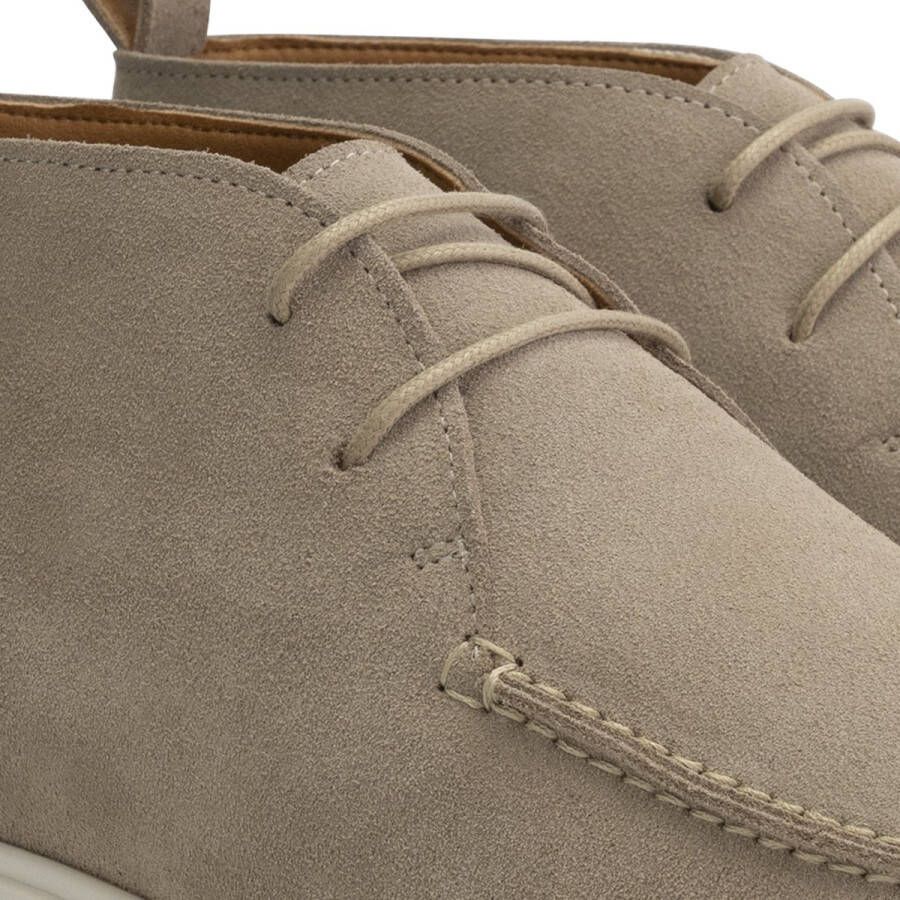 DEN BROECK DenBroeck Murray St. Halfhoge instappers heren Suede leren schoenen Desert boots Beige leer