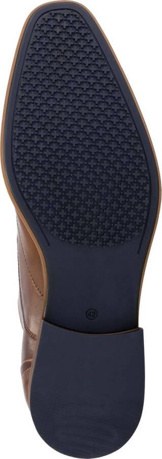 DEN BROECK DenBroeck Platt St. Nette lage heren veterschoenen Cognac Bruin leer - Foto 3