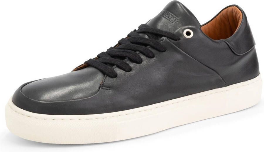 DEN BROECK DenBroeck Trenton St. Leren herensneakers Zwart Leer