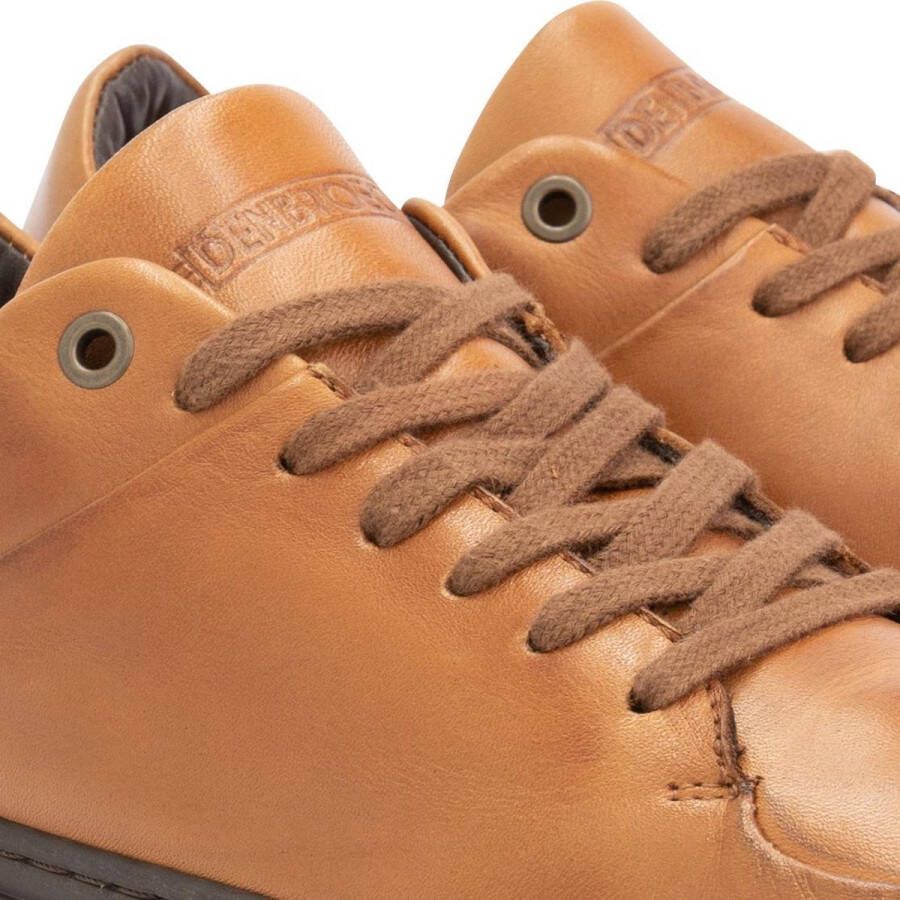 DEN BROECK DenBroeck Wayne St. Leren herensneakers Cognac Bruin Leer - Foto 2