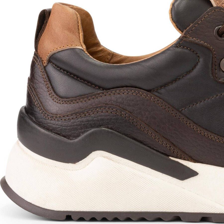 DEN BROECK DenBroeck Cortland St. Leren herensneaker Gevoerd Bruin Leer - Foto 2