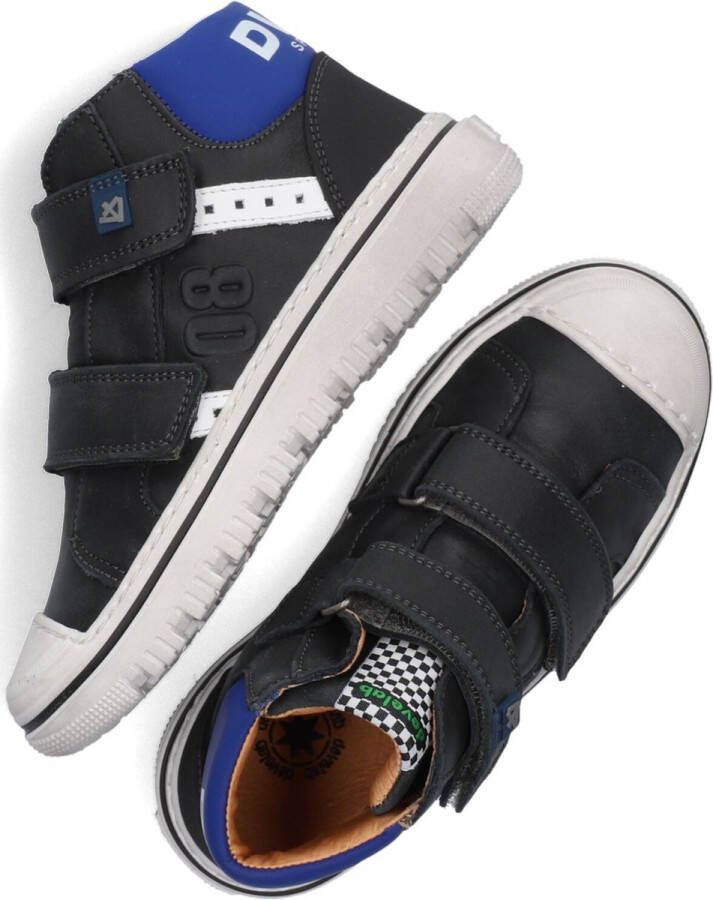 Develab 41927 Hoge sneakers Leren Sneaker Jongens Zwart