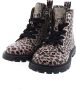 Develab 42102 lakleren veterboots met panterprint oudroze - Thumbnail 9