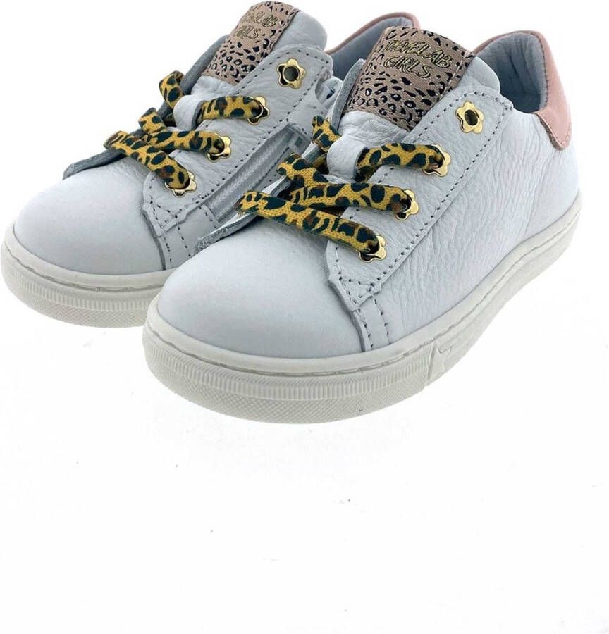 Develab 42618 Lage sneakers Leren Sneaker Meisjes Wit