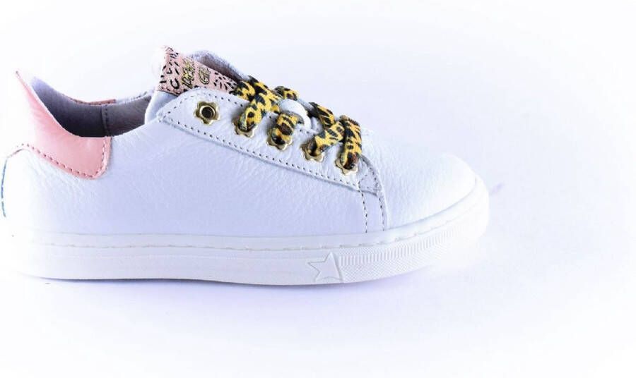 Develab 42618 Lage sneakers Leren Sneaker Meisjes Wit