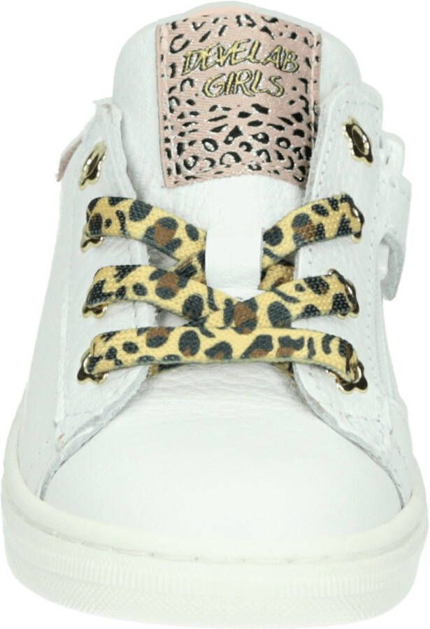 Develab 42618 Lage sneakers Leren Sneaker Meisjes Wit