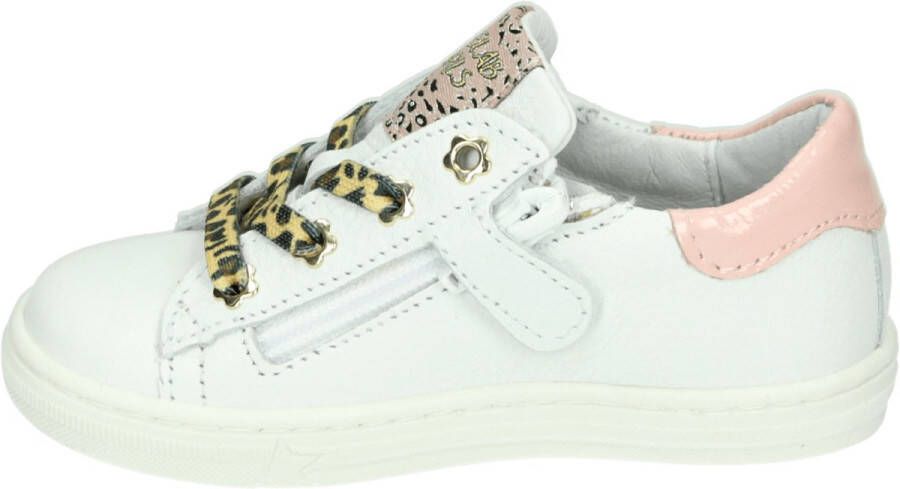 Develab 42618 Lage sneakers Leren Sneaker Meisjes Wit
