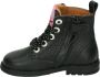 Develab 42658 Veterboots Laarzen Met Veters Meisjes Kids Zwart - Thumbnail 7