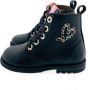 Develab 42658 Veterboots Laarzen Met Veters Meisjes Kids Zwart - Thumbnail 9