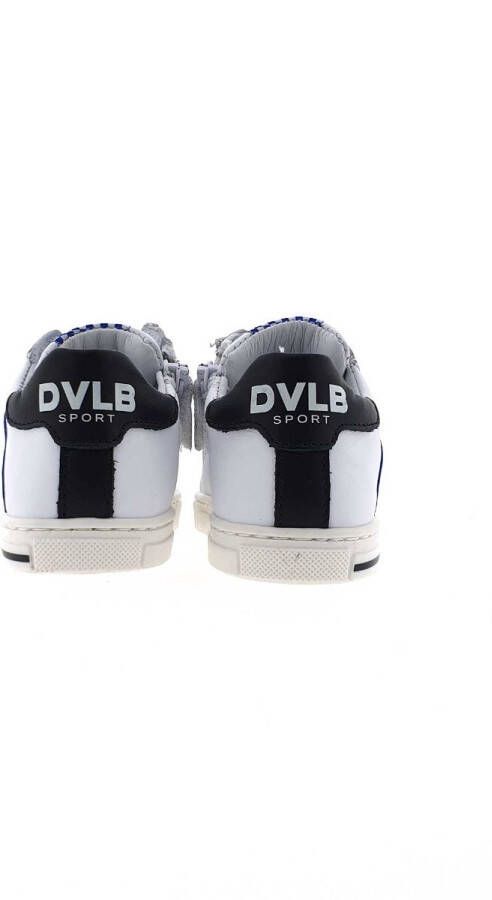 Develab 45011 leren sneakers wit blauw Jongens Leer Meerkleurig 24 - Foto 8