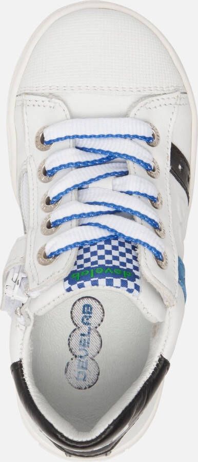 Develab 45011 Lage sneakers Leren Sneaker Jongens Wit